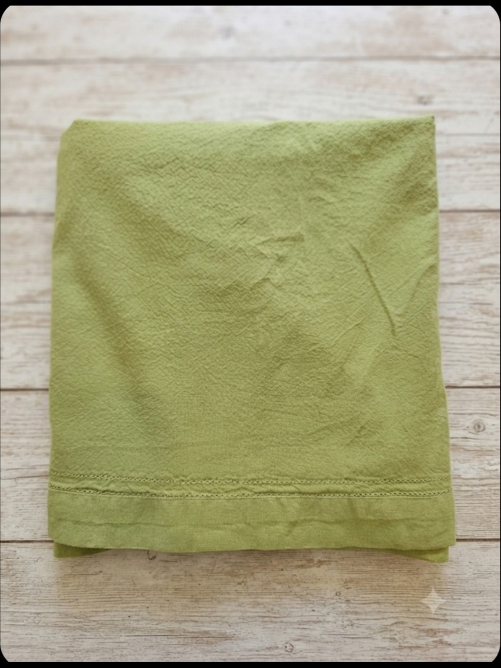 Palm Restaurant Large Cotton Tablecloth / Runner Green 93 x 58